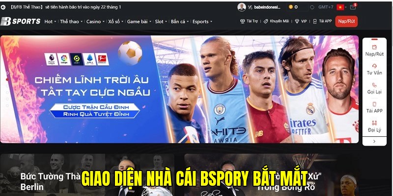 Dễ bị chinh phục bởi giao diện bắt mắt của Bsport